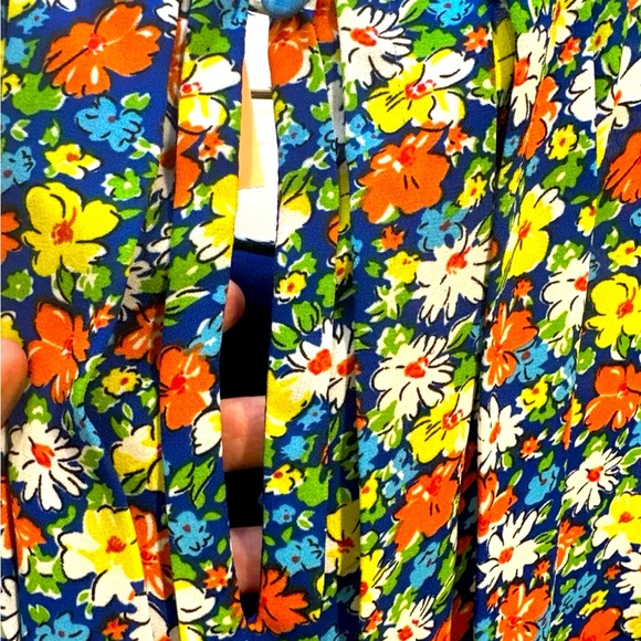 Anthropologie Sachin & Babi Floral A-Line Swing Dress Sleeveless Sz S Colorful - Picture 4 of 6
